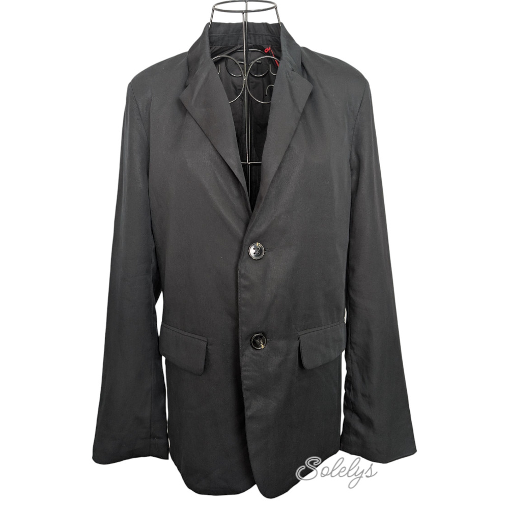 Zadig & Voltaire Défilé 2023 NWT Vanille Oversized Lyocell Blazer Black XS 34